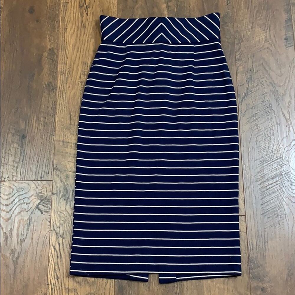 Antonio Melani striped high-waisted pencil skirt